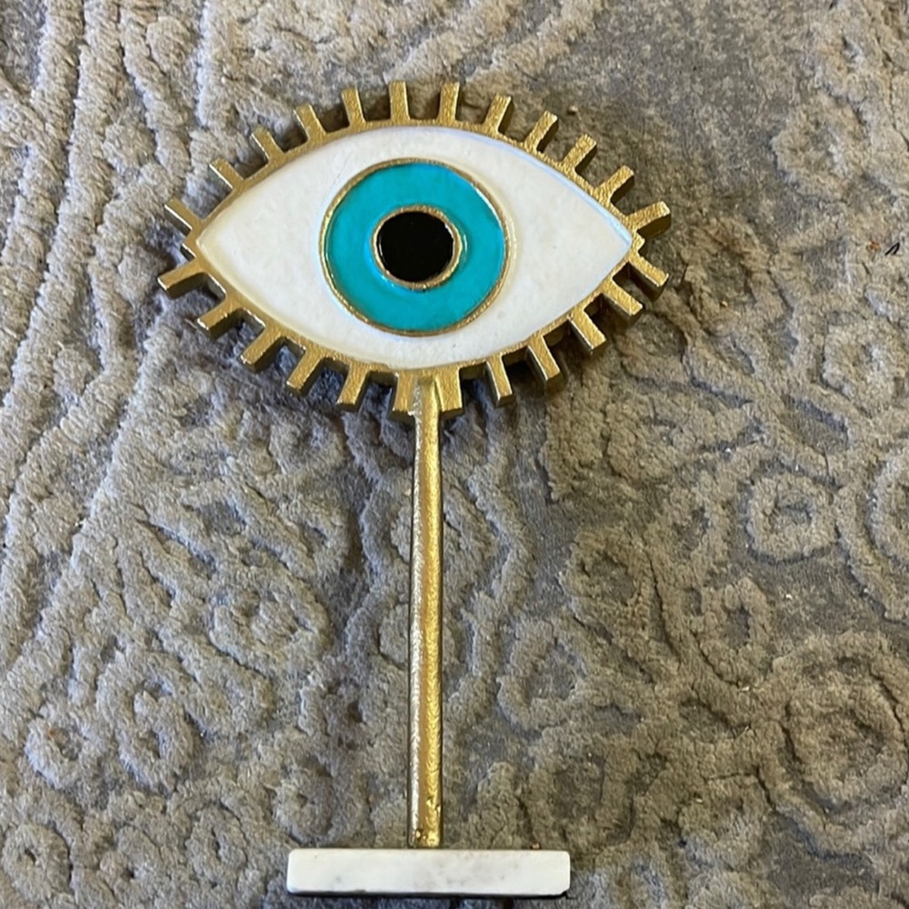 Gold and Turquoise Evil Eye Decor